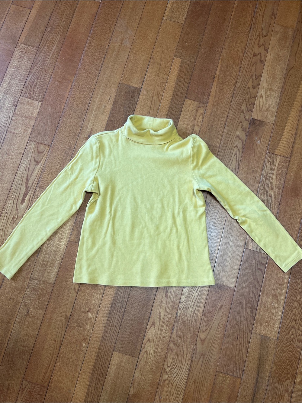 Charter Club Mustard Yellow Turtleneck Long Sleeve Basic